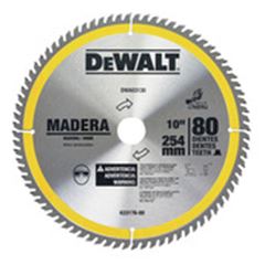 DISCO SERRA P/ MAD 10” 80 DENTES DEWALT