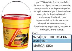 SIKA IGOL ECO ASFALT 3.6L PT (FIOASFALTO