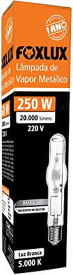 LAMPADA METALICA 250W E-40 TUBULAR