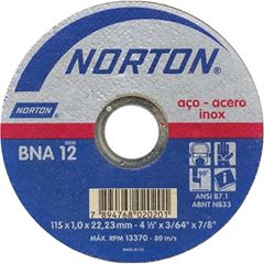 DISCO CORTE INOX 4.1/2X1.0” BNA12 T41