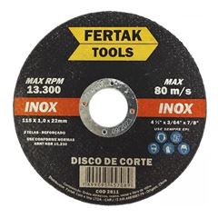 DISCO CORTE INOX 4.1/2” 115X1.0X22MM