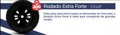 RODA P/CARRO MÃO PT 3.50X8 3/4” EXTRA FO